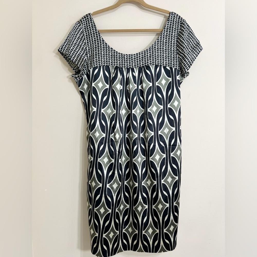 JONATHAN MARTIN Women's Vintage‎ Mid Century Mini Dress Career Abstract Size 16